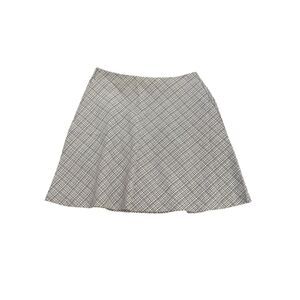Tracy Evans Plaid Black White Mini A-Line Skirt, Juniors, Size 9